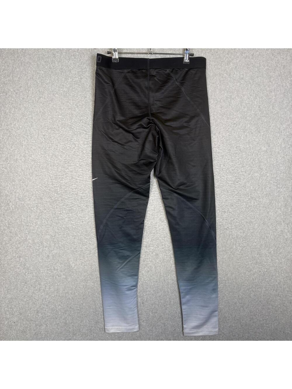 Nike Pro Hyper Warm Women's Size XL Black Compression Leggings Pants Athleisure - Picture 8 of 9
